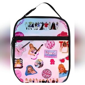 Taylor Swift Themed Insulated Pink Lunch Bag. NWOT.